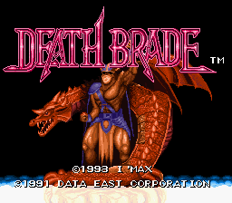 Death Brade Title Screen